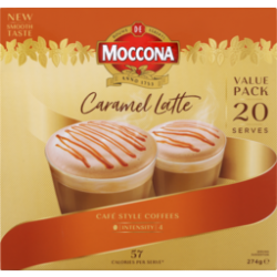 【超市采购】Moccona摩可纳3合1速溶咖啡 20袋装 焦糖拿铁 274g